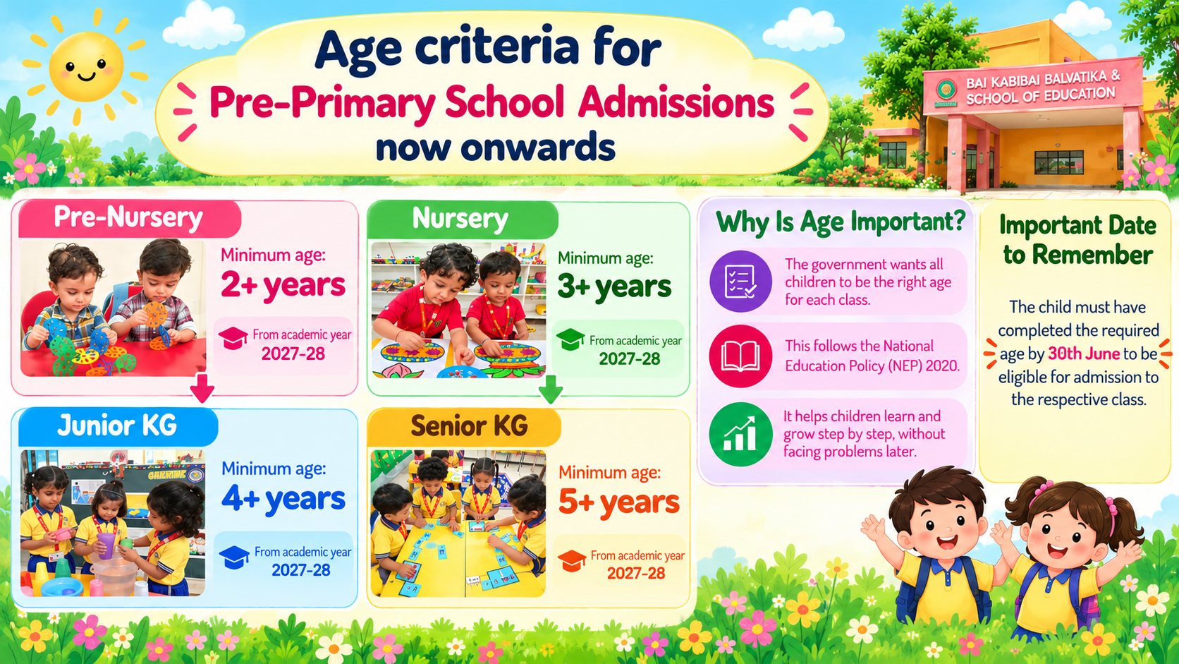 Admission Open Year 2027-2028